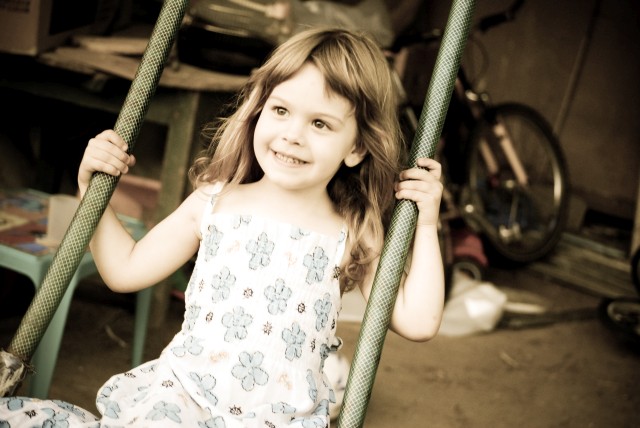 girl on a swing