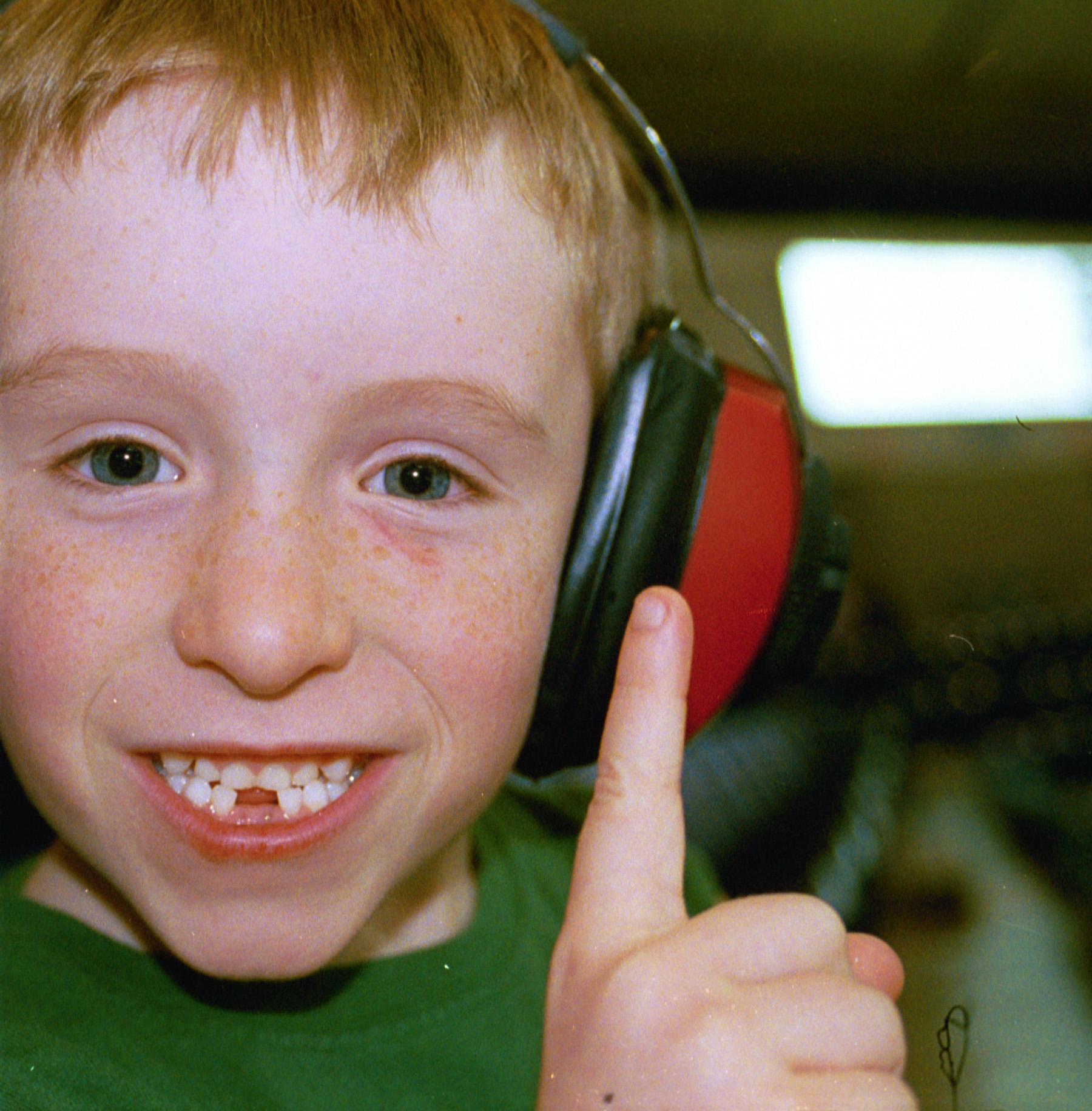 boy in headphones